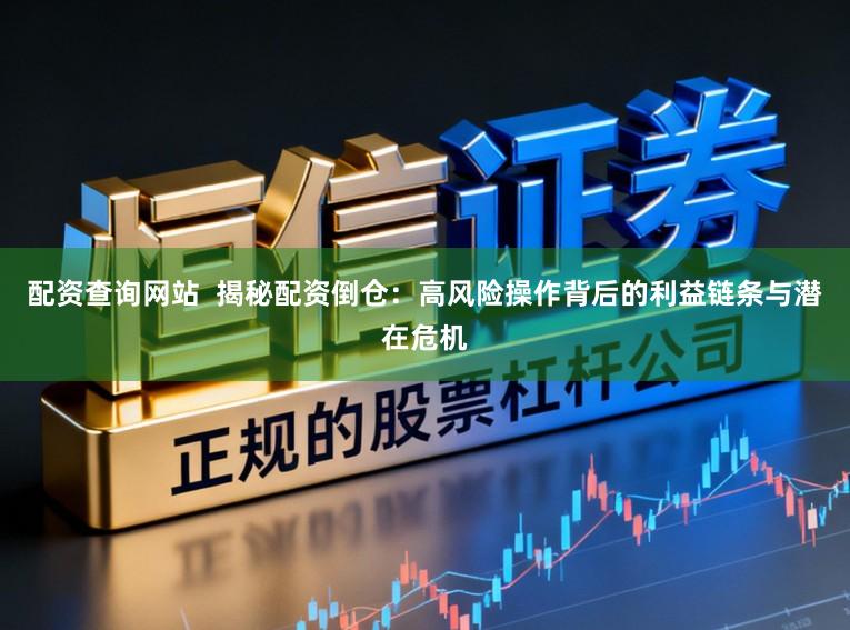 配资查询网站  揭秘配资倒仓：高风险操作背后的利益链条与潜在危机