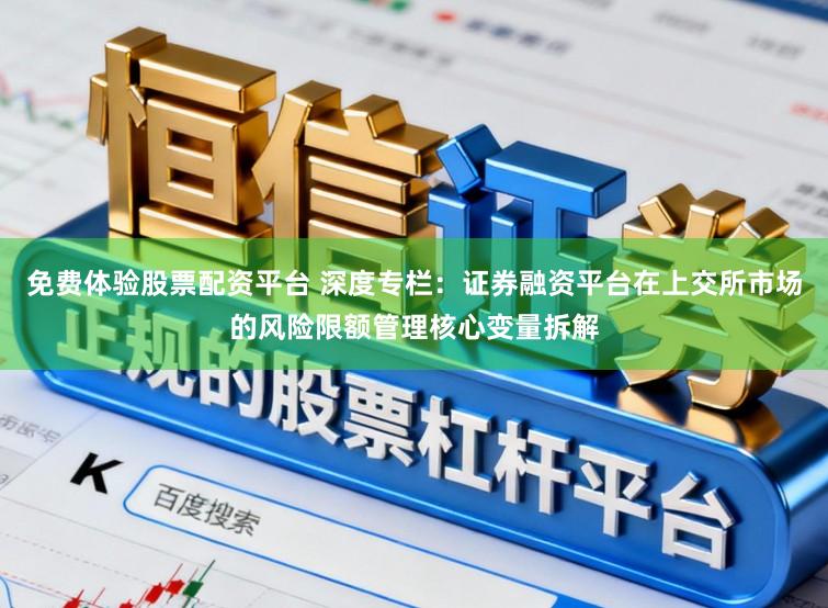 免费体验股票配资平台 深度专栏：证券融资平台在上交所市场的风险限额管理核心变量拆解