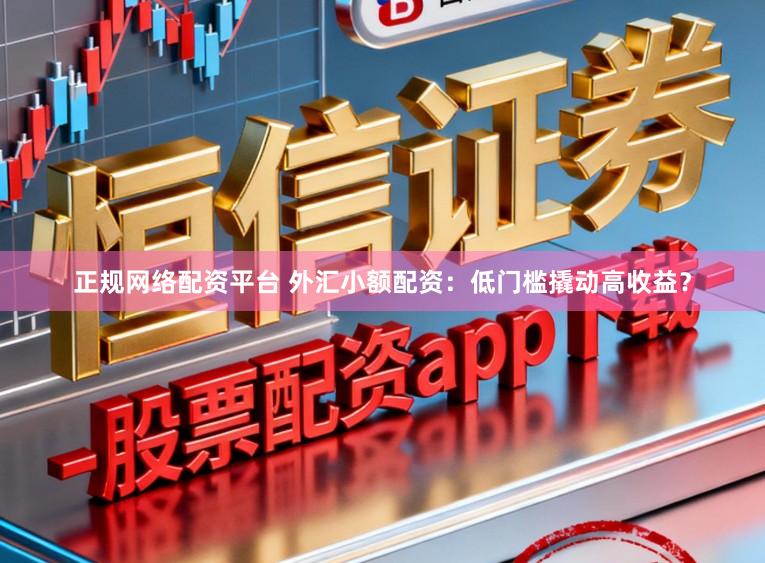 正规网络配资平台 外汇小额配资：低门槛撬动高收益？
